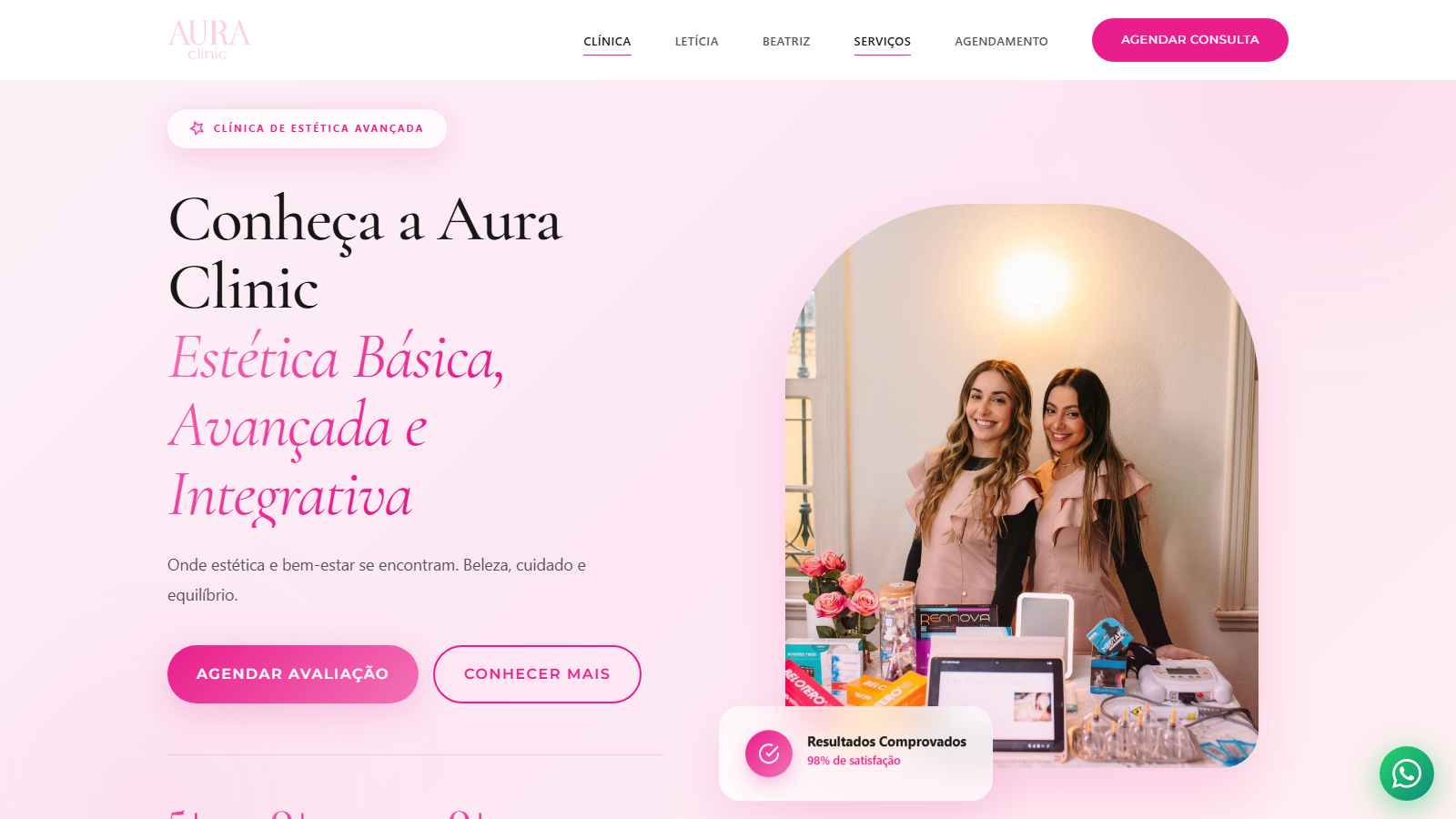 Aura Clinic website